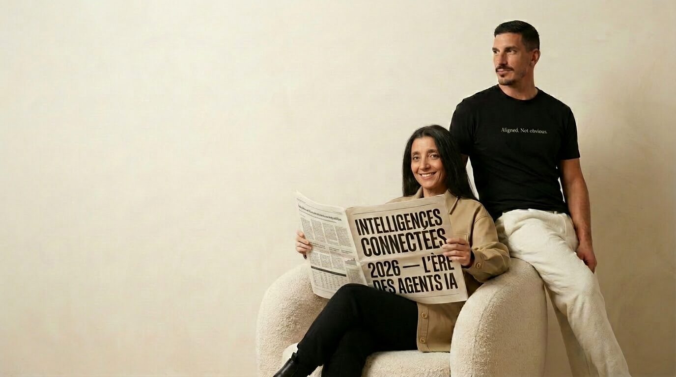Nadia et Omar — Fondateurs de l'Agence des Intelligences Connectées